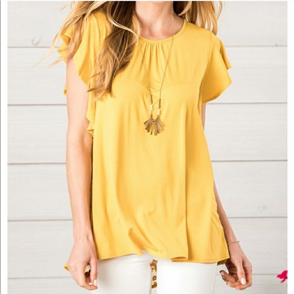 Matilda Jane Tops - Matilda Jane Mustard top